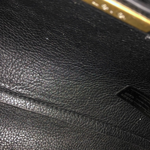 Anthropologie black faux leather crossbody - Picture 5 of 5